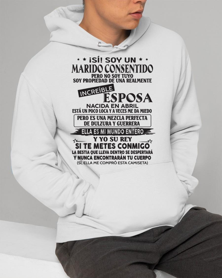 Abril - Esposa increíble nació en abril - Regalo especial para Marido - T04 (SKU05-105-04)