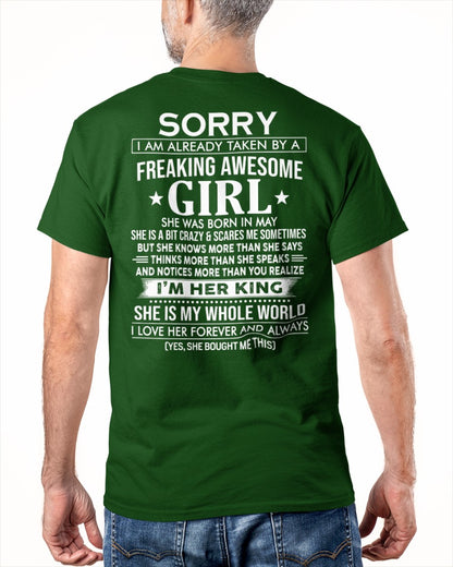 (May) Awesome Girl - Special gift for your boyfriend, husband - HL05 (SKU.US.02)