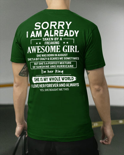 August Awesome Girl - Gifts for your boyfriend, husband - HL08 (SKU.US.01)