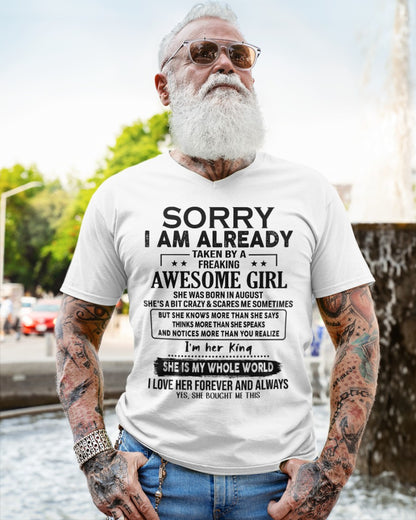 August - Awesome Girl born in August - Special gift for your boyfriend - HL08 (SKU.AT16)