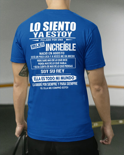 Agosto - Chica genial nació en agosto - Regalo especial para novio, esposo - T08 (SKU09-05-08)