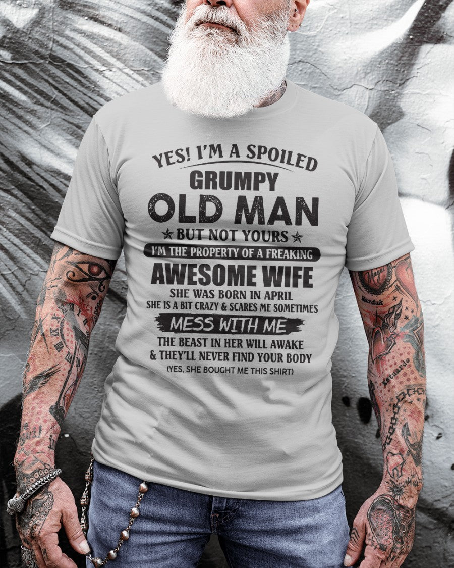 Awesome wife April - Perfect gift for your husband - HL04 (SKU96-68-04)