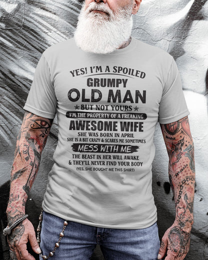 Awesome wife April - Perfect gift for your husband - HL04 (SKU96-68-04)