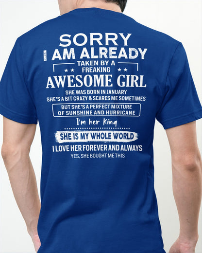 January Awesome Girl - Gifts for your boyfriend, husband - HL01 (SKU.US.01)