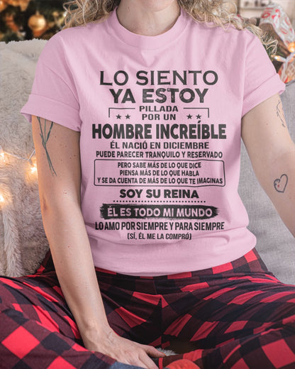 Diciembre Hombre Increíble - Regalo especial para tu novia, esposa - T12 (SKU09-06-12)
