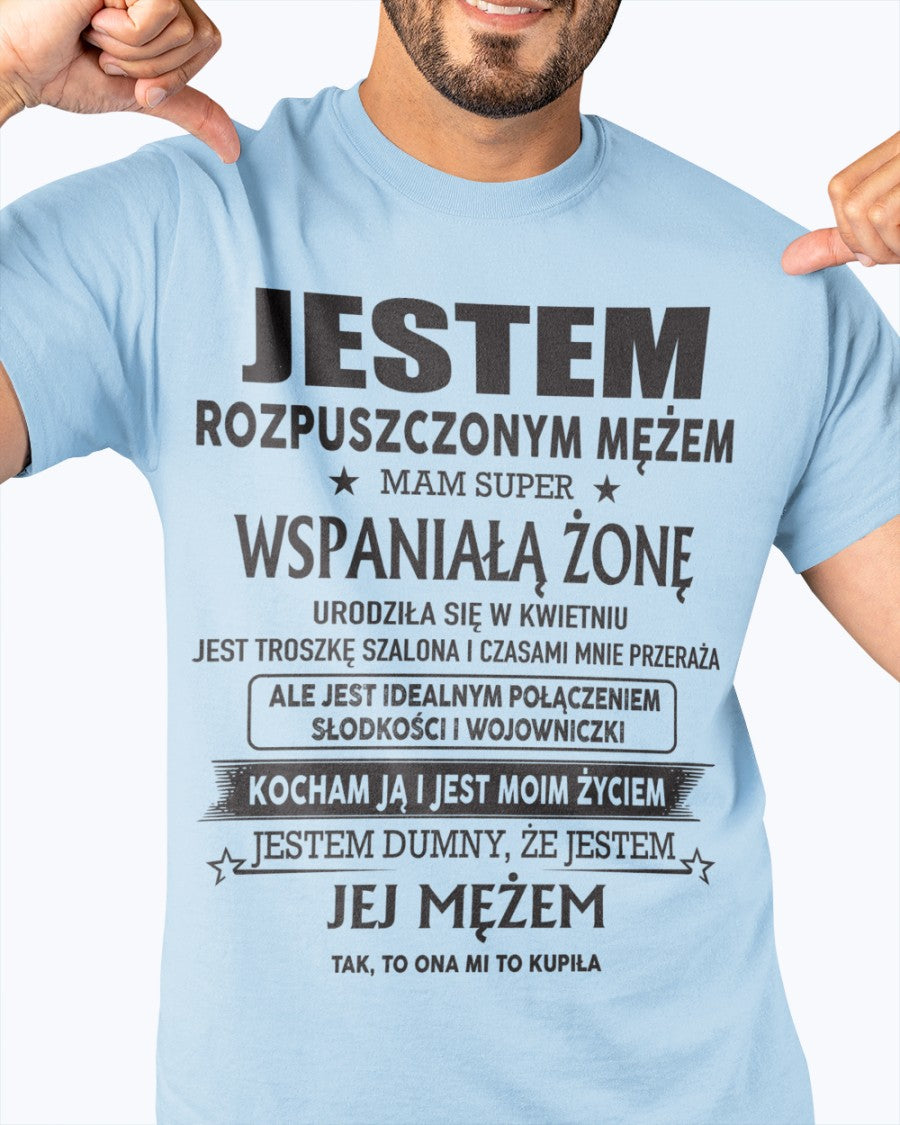 Niesamowita Żona Urodzona w kwietniu – Idealny Prezent dla Twojego Męża – HL04 (SKU06-26-04)