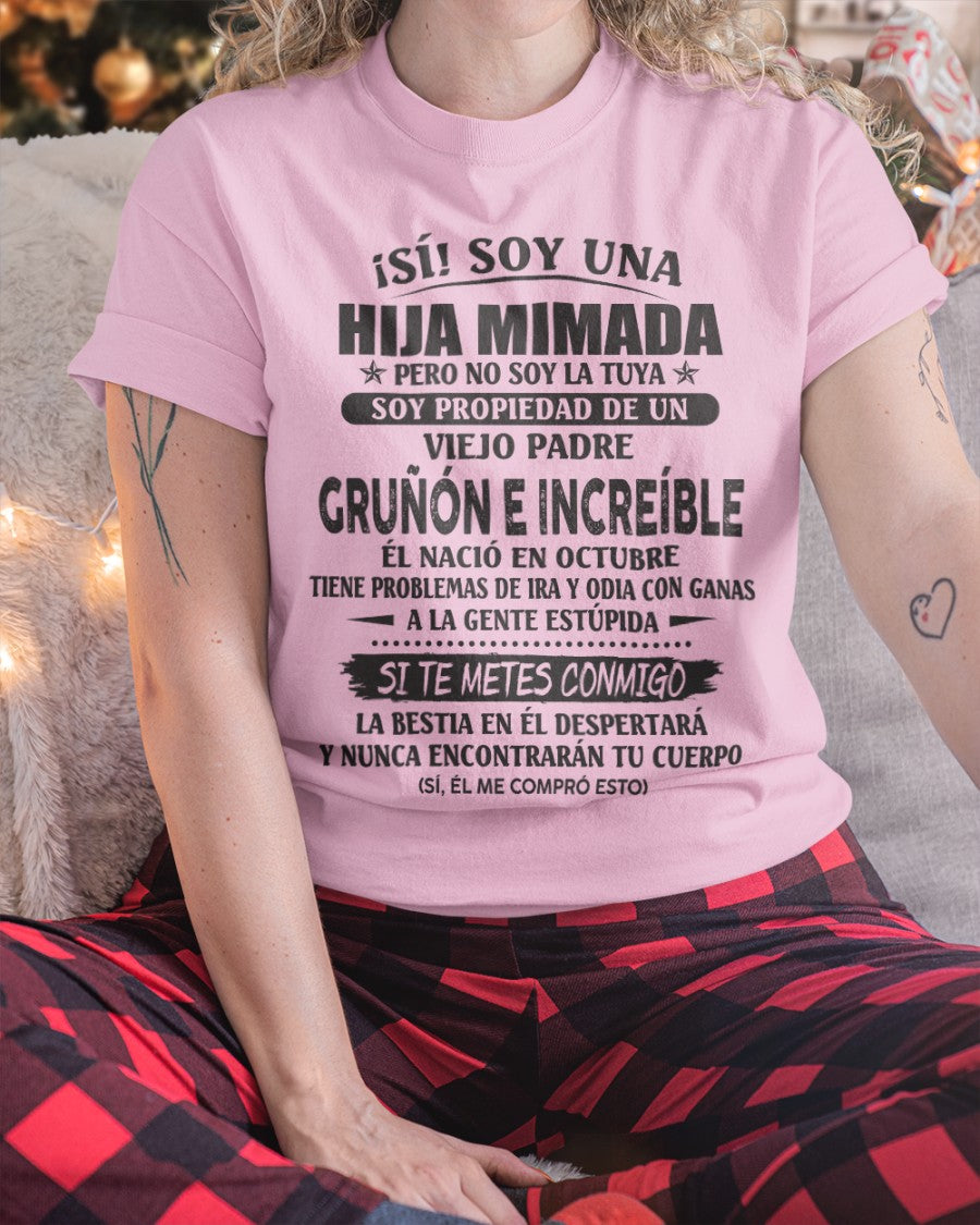 Padre increíble octubre - Regalo perfecto para tu hija - T10 (SKU07-84-10)