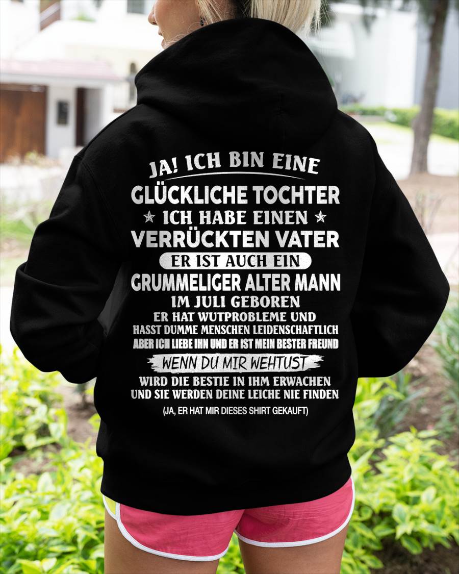 JULI – T-SHIRT GESCHENK FÜR TOCHTER – GENIALER UND GRUMMELIGER ALTER PAPA – BESONDERES GESCHENK FÜR DEINE TOCHTER – HL07 (SKU2605-168-07)