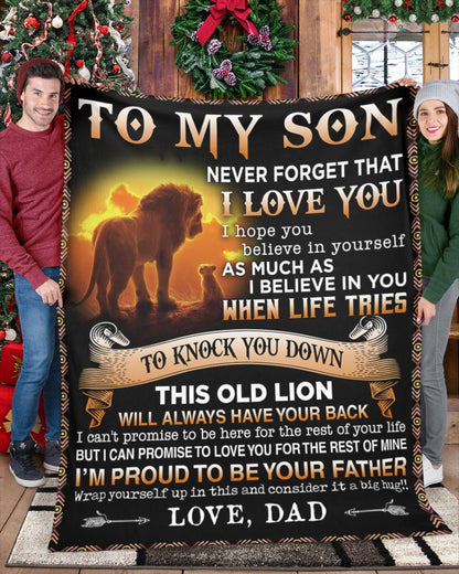 To my Son Love, dad - Blanket (SKUB06-54)