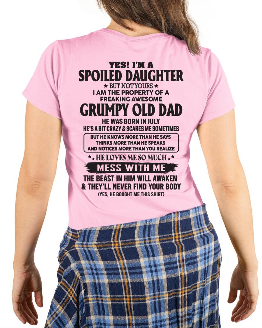 July - Grumpy Old Dad was born in July - Gift for your daughter from dad - HL07 (SKU05-89-07)