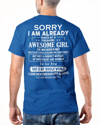 May - Awesome Girlfriend - Special gift for your Boyfriend, Husband - HL05 (SKU04-86)