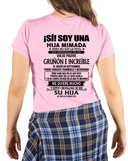 Septiembre Padre Increíble - Regalo especial para hija - TBN - T09 (SKU04-109-09)