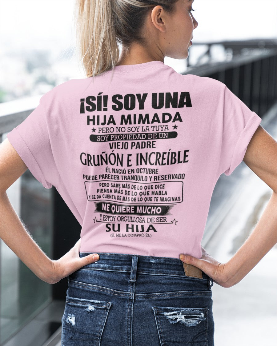 Octubre Padre Increíble - Regalo especial para hija - TBN - T10 (SKU04-109-10)