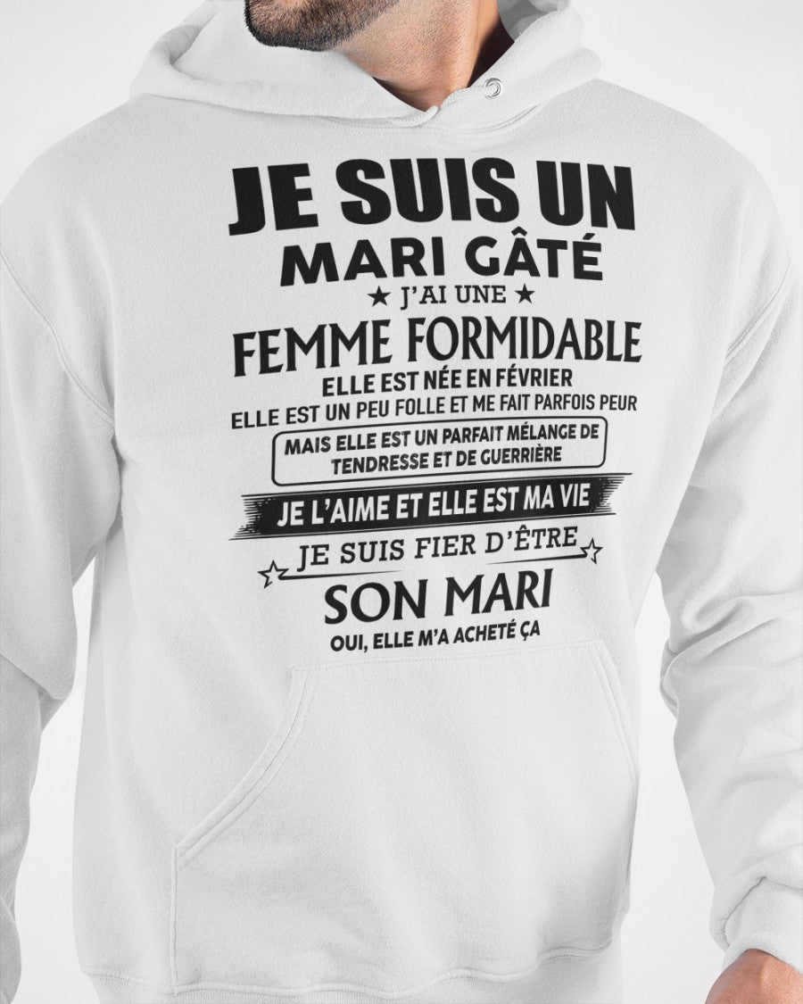 Femme Formidable Née En Février – Cadeau Parfait Pour Votre Mari – HL02 (SKU06-33-02)