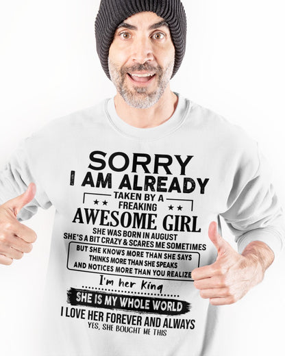 August - Awesome Girl born in August - Special gift for your boyfriend - HL08 (SKU.AT16)