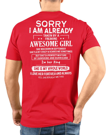 September Awesome Girl - Gifts for your boyfriend, husband - HL09 (SKU.US.01)