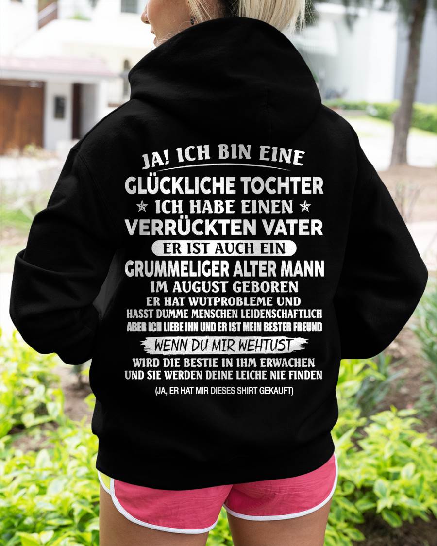 AUGUST – T-SHIRT GESCHENK FÜR TOCHTER – GENIALER UND GRUMMELIGER ALTER PAPA – BESONDERES GESCHENK FÜR DEINE TOCHTER – HL08 (SKU2605-168-08)