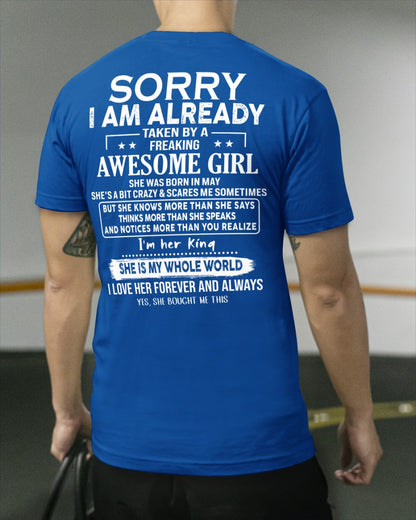 Lo siento chicas, estoy comprometido. Mi novia es una loca y linda. Regalo perfecto para tu novio. HL05 (SKU04-95-05)