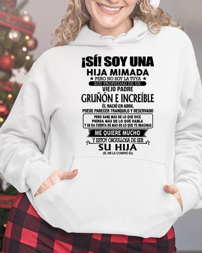 (Abril) Padre Increíble - Regalo especial para hija - T04 (Sku.TbnA16)
