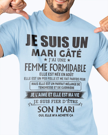 Femme Formidable Née En Août – Cadeau Parfait Pour Votre Mari – HL08 (SKU06-33-08)