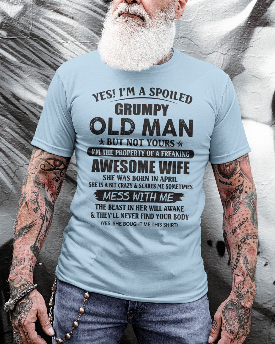 Awesome wife April - Perfect gift for your husband - HL04 (SKU96-68-04)