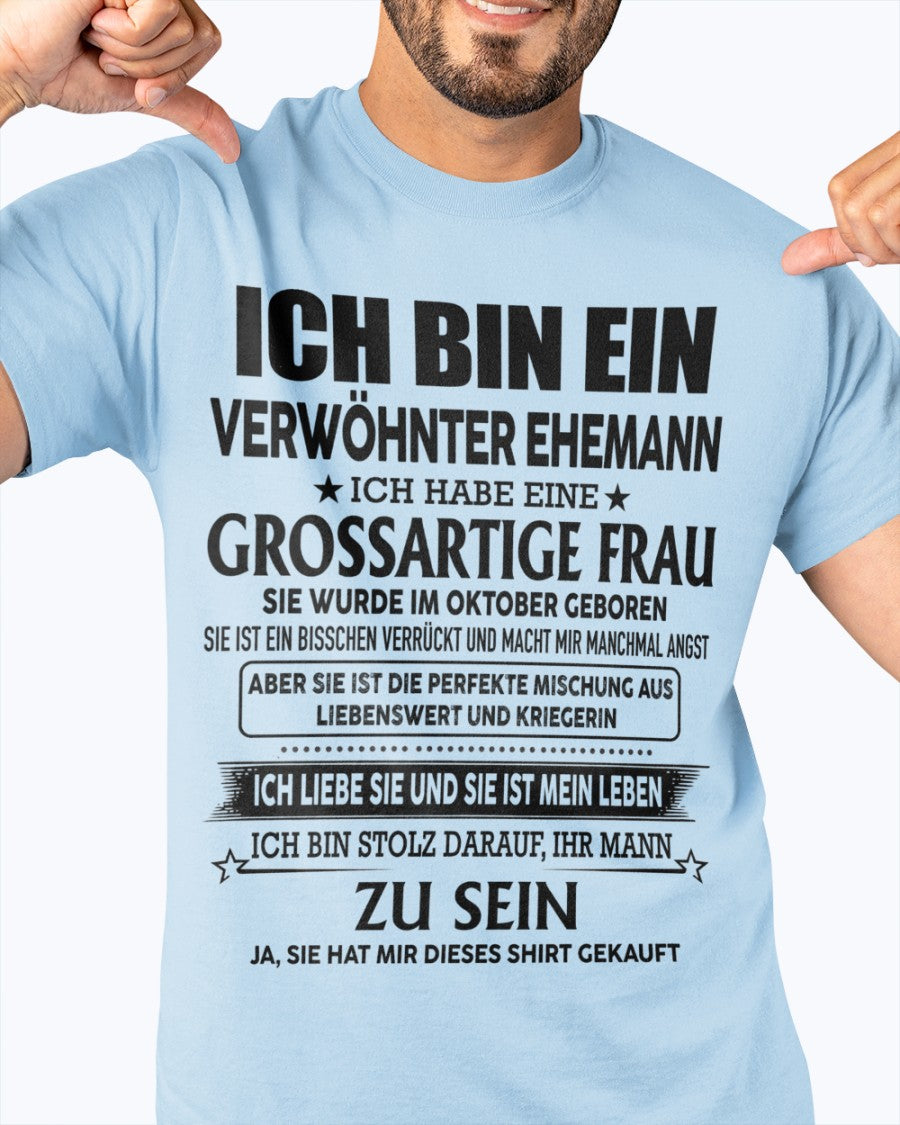 Tolle Frau, geboren im Oktober – Das perfekte Geschenk für deinen Ehemann – HL10 (SKU06-59-10)