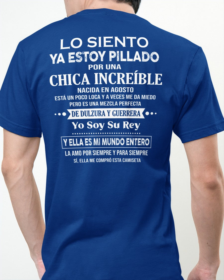 Agosto Chica Increíble - Regalo especial para tu novio - T08 (SKU04-112)