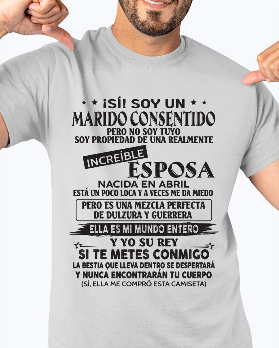 Abril - Esposa increíble nació en abril - Regalo especial para Marido - T04 (SKU05-105-04)