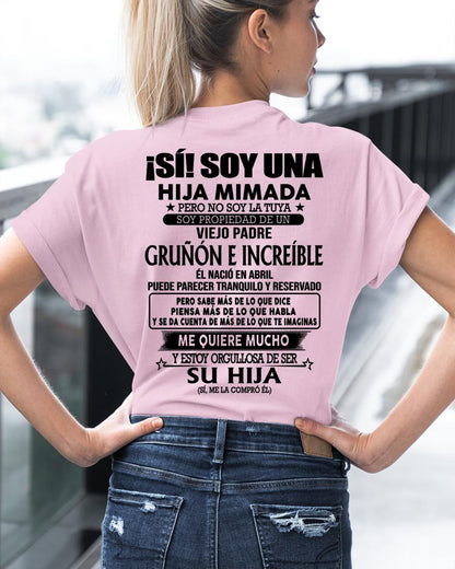 Abril Padre Increíble - Regalo especial para hija - TBN - T04 (SKU04-109-04)
