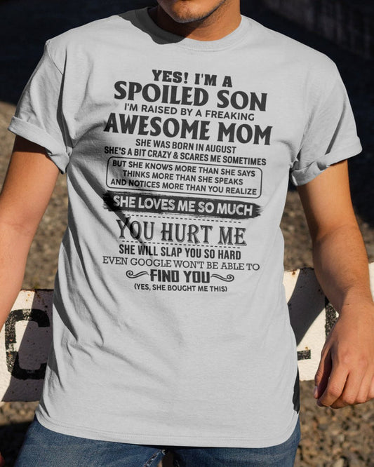 August - Awesome Mom - Perfect Gift For Your Son - HL08 (SKU-SPW-08)