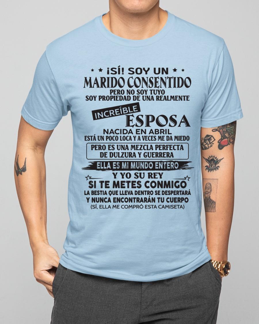 Abril - Esposa increíble nació en abril - Regalo especial para Marido - T04 (SKU05-105-04)