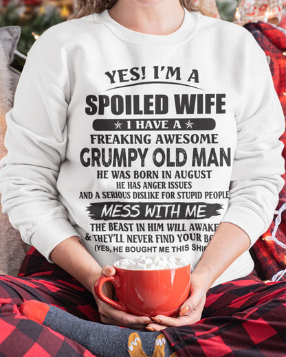 Awesome husband was born August - Gift for girlfriend, Gift for wife from husband - Perfect gift for your wife - HL08 (SKU11-52-08)