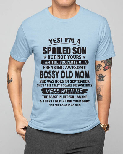 September Mom - Gift For Son Tshirt - Funny T-shirts For Son - Special Gift For Your Son - HL09 (SKU07-83-09)