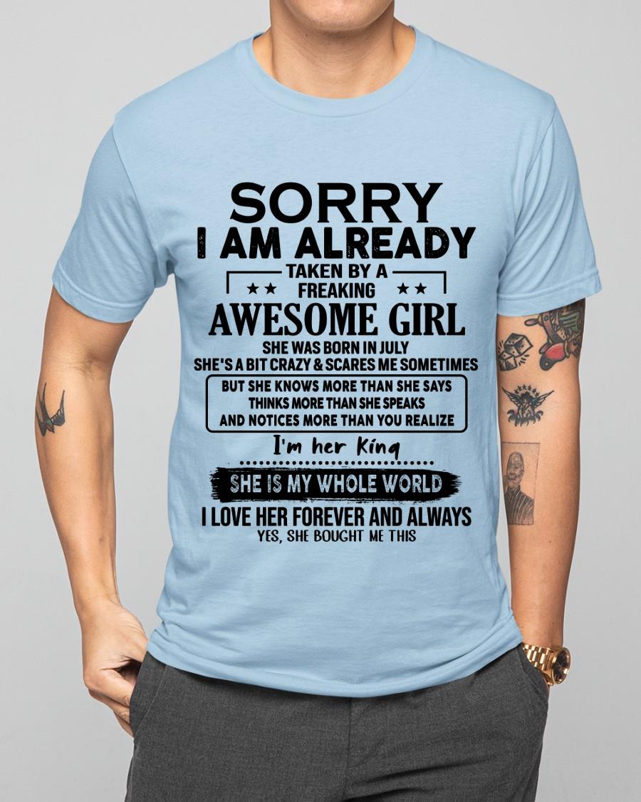 July - Awesome Girl born in July - Special gift for your boyfriend - HL07 (SKU.AT16)