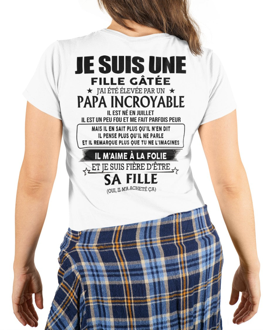 Juillet - Papa Incroyable - Le cadeau parfait pour votre fille - HL07 (SKU06-14)