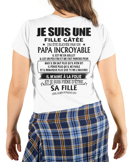 Juillet - Papa Incroyable - Le cadeau parfait pour votre fille - HL07 (SKU06-14)
