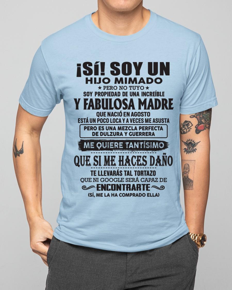 Madre increíble nació en agosto – Regalo especial para hijo – T08 (SKU06-12)