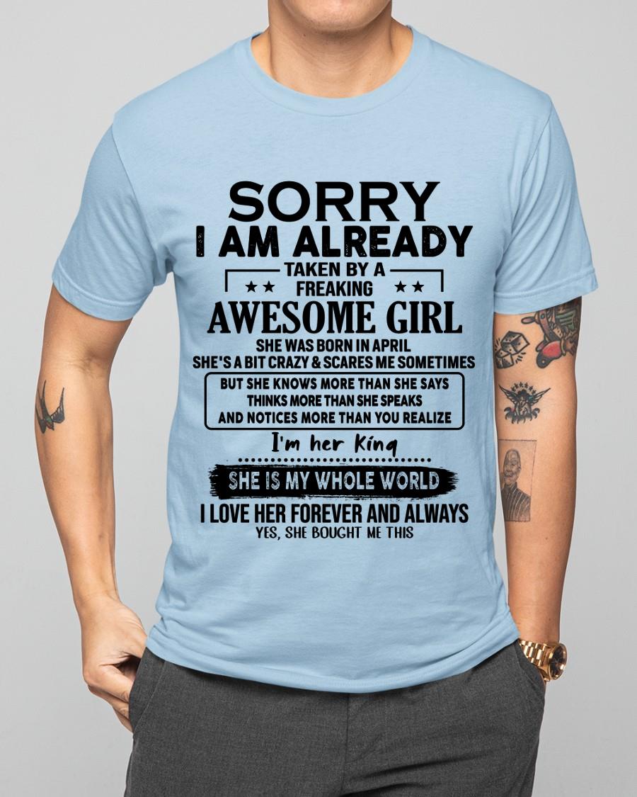 April - Awesome Girl born in April - Special gift for your boyfriend - HL04 (SKU.AT16)