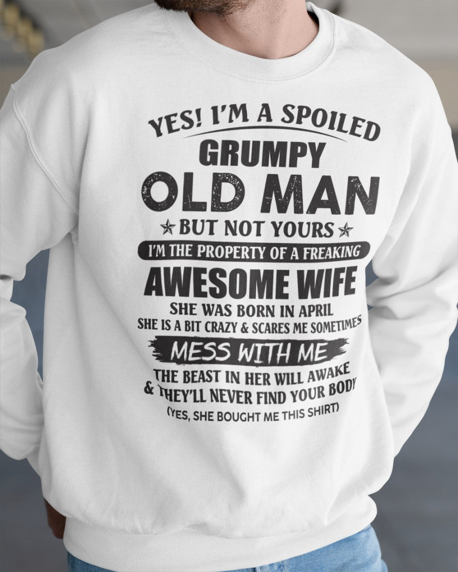 Awesome wife April - Perfect gift for your husband - HL04 (SKU96-68-04)