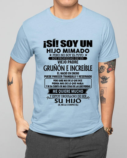 (Enero) Padre Increíble - Regalo especial para hijo - T01 (Sku.tbn07-01)