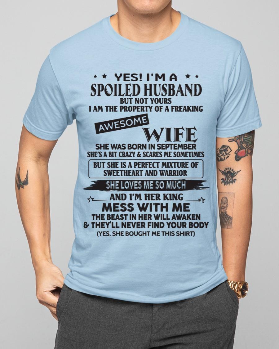 September - Awesome wife born in September - Special gift for your husband - HL09 (SKU06-03)