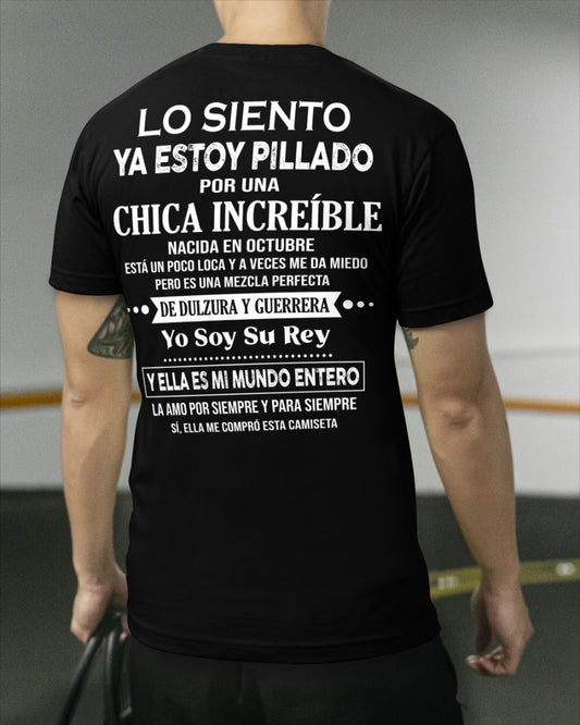 Octubre Chica Increíble - Regalo especial para tu novio - T10 (SKU04-112)