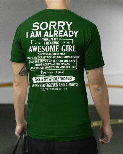 Lo siento chicas, estoy comprometido. Mi novia es una loca y linda. Regalo perfecto para tu novio. HL05 (SKU04-95-05)