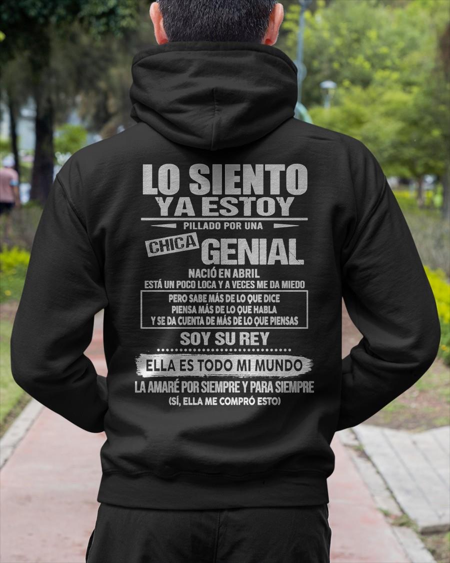 Abril Chica genial - Regalo especial para novio - Black - T04 (SKU05-80-04)