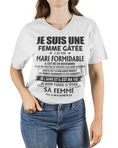 Mari Formidable Né En Novembre – Cadeau Parfait Pour Votre Femme – HL11 (SKU06-51-11)