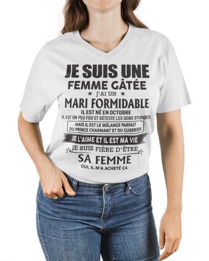 Mari Formidable Né En Octobre – Cadeau Parfait Pour Votre Femme – HL10 (SKU06-51-10)