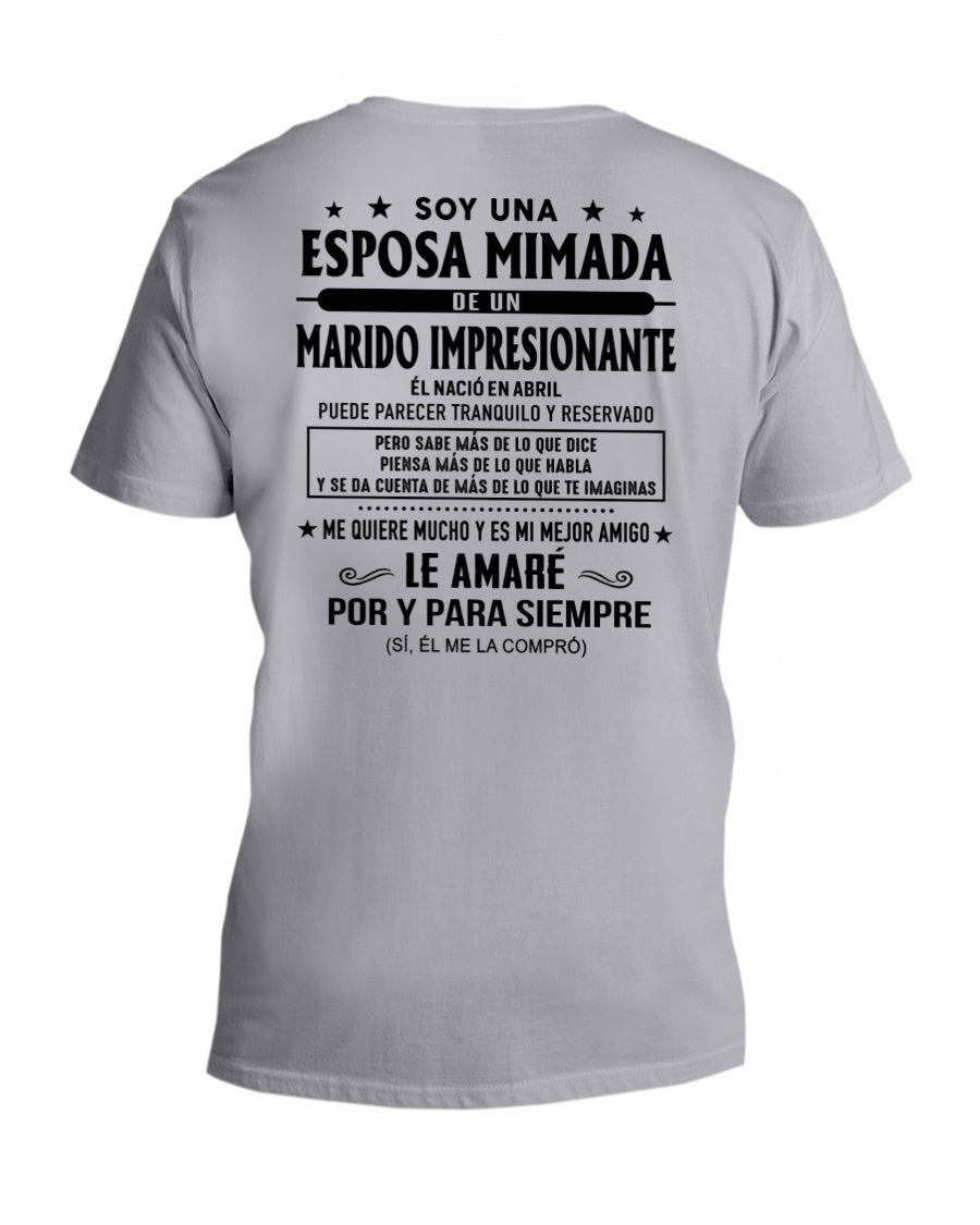 Abril - Marido impresionante nacido en abril - Regalo especial para tu esposa - T04 (SKU05-81-04)