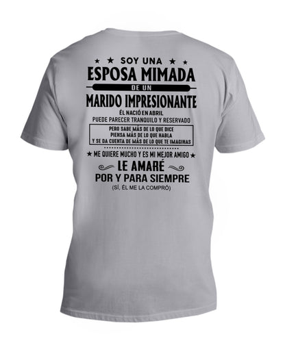 Abril - Marido impresionante nacido en abril - Regalo especial para tu esposa - T04 (SKU05-81-04)