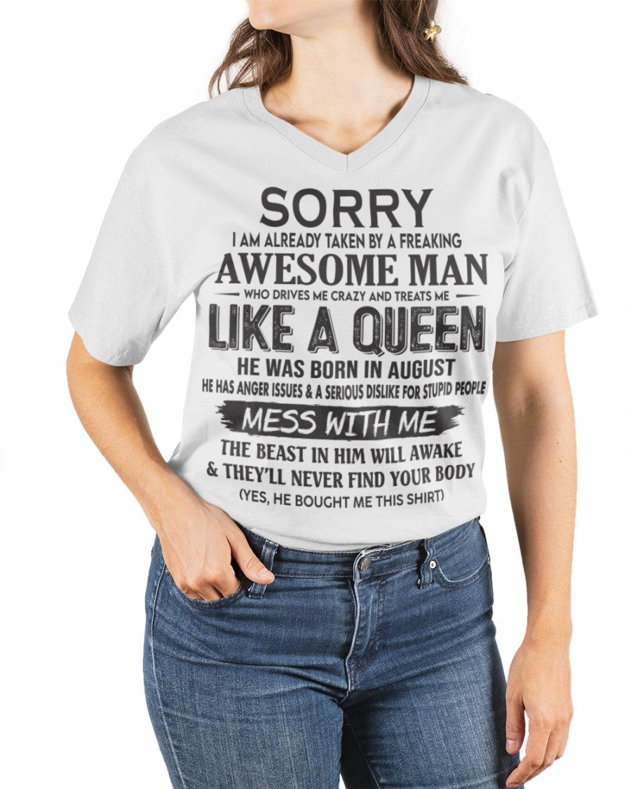 August - Awesome Man Born In August - Special gift for your Girlfriend - HL08 (SKU09-126-08)