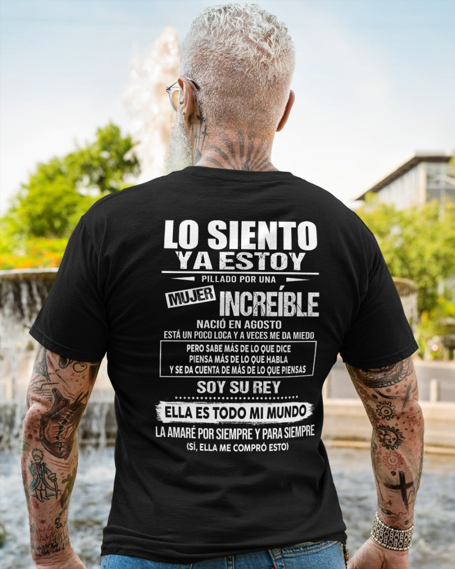 Agosto - Chica genial nació en agosto - Regalo especial para novio, esposo - T08 (SKU09-05-08)